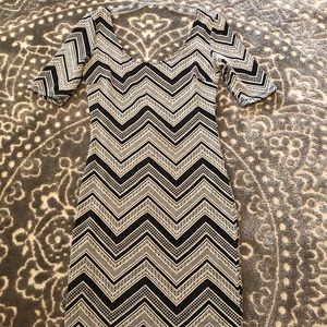 herringbone Mini-Dress Women’s Small